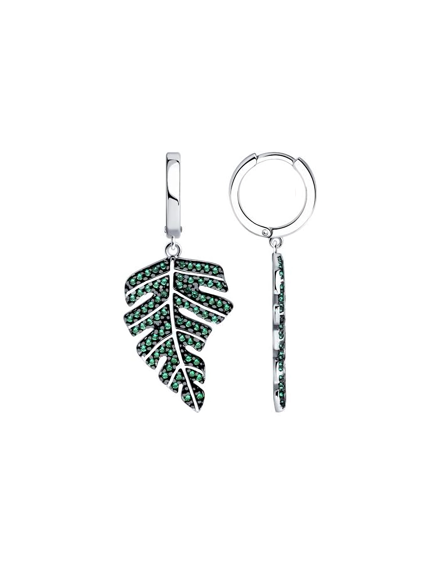 

Серьги подвески из серебра TEO MAORI 894026735, фианит, 894026735