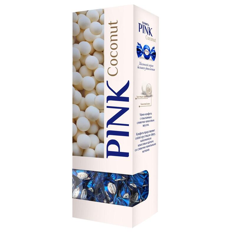 Конфеты Pink Coconat глазированные, 163 г