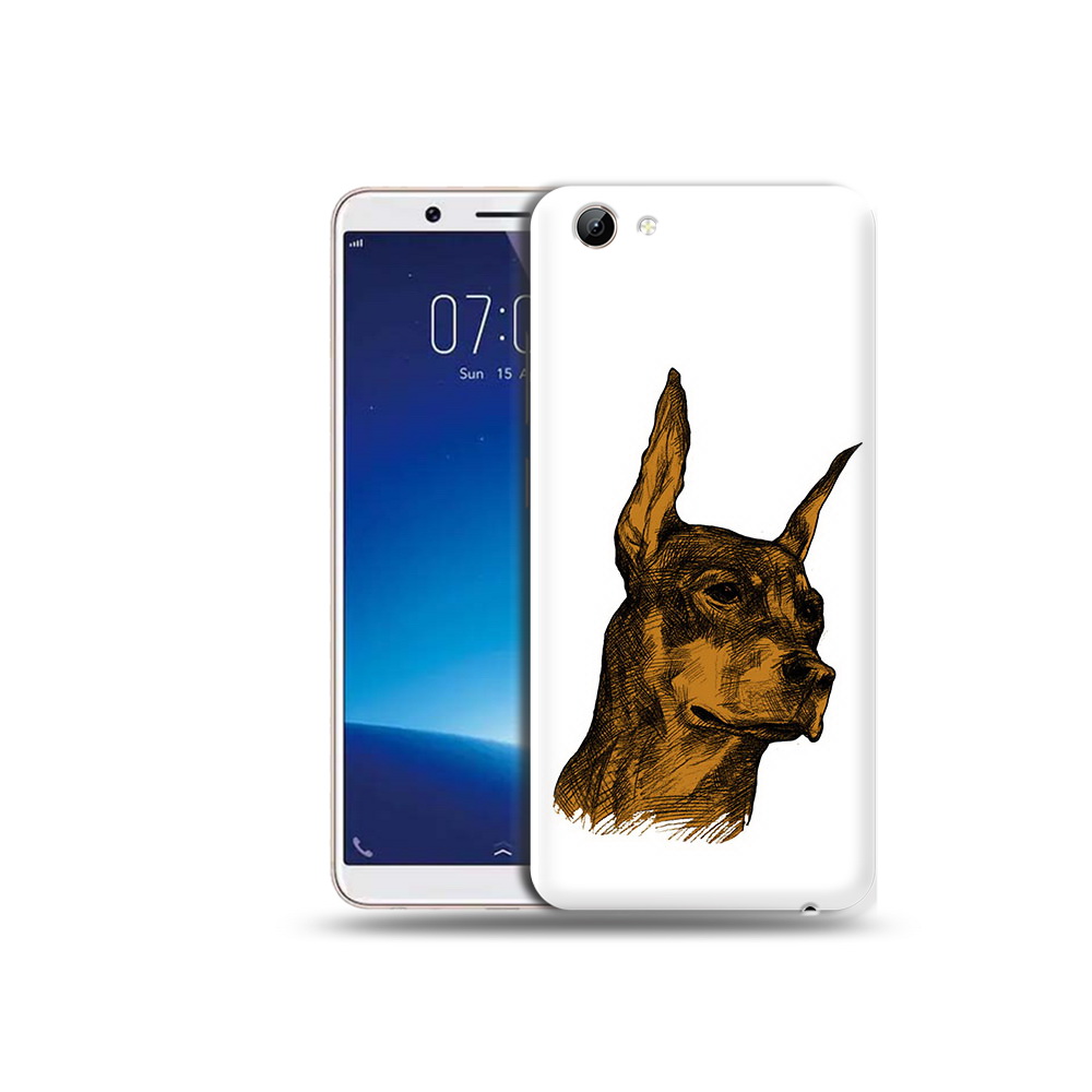 

Чехол MyPads Tocco для Vivo Y71 скетч доберман (PT111858.440.605), Прозрачный, Tocco