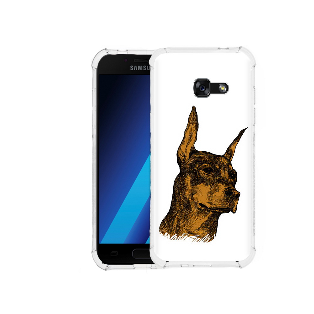 

Чехол MyPads Tocco для Samsung Galaxy A7 (2017) скетч доберман (PT87719.559.605), Tocco