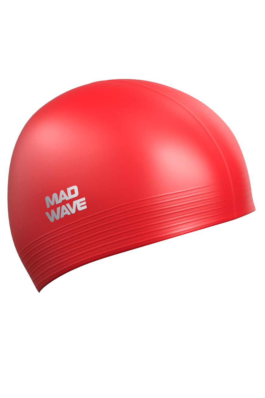 Шапочка для плавания Mad Wave Solid Soft red