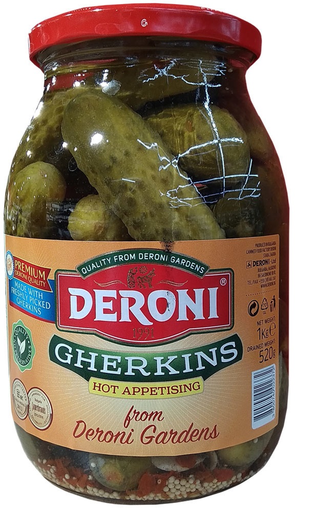 

Огурцы Deroni маринованные 560 г