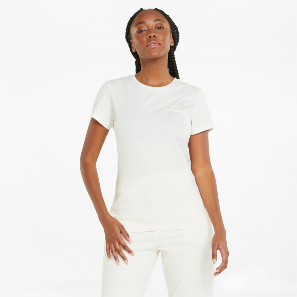 фото Футболка женская puma essentials+ embroidery women's tee белая xxs