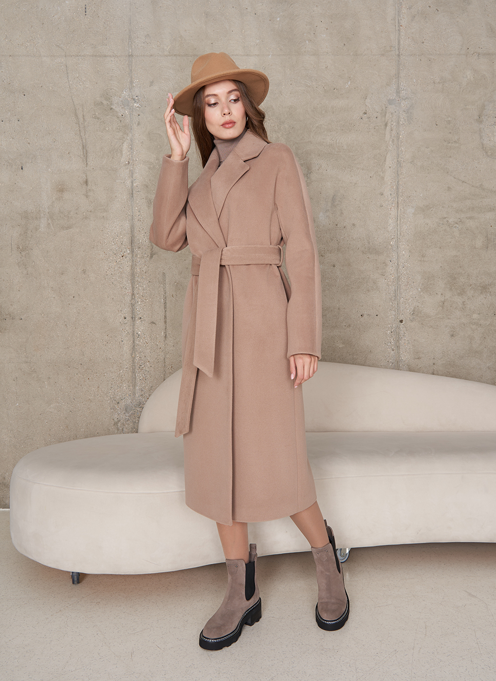 

Пальто женское Sezalto 64738 коричневое 44 RU, Коричневый, 64738