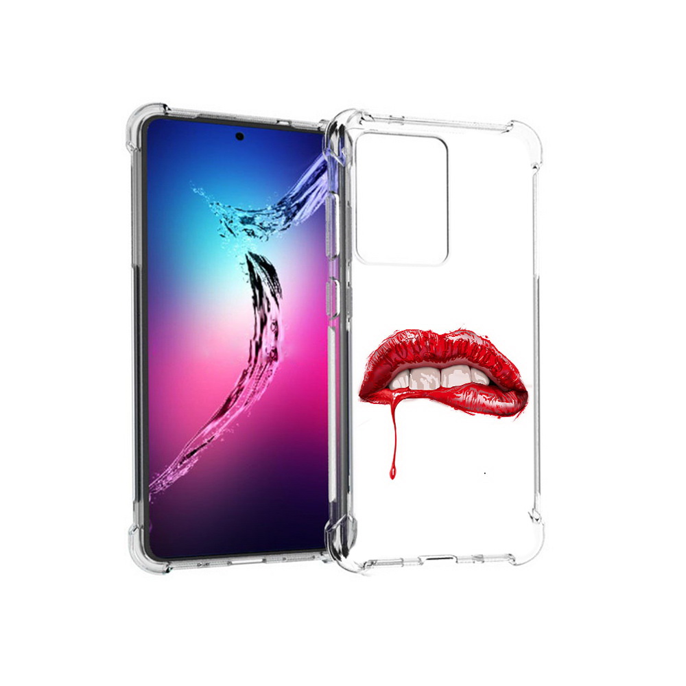 

Чехол MyPads Tocco для Samsung Galaxy S20+ яркие красные губы (PT141343.495.706), Прозрачный, Tocco