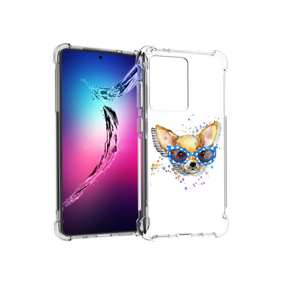 

Чехол MyPads Tocco для Samsung Galaxy S20+ чихуа-хуа в очках (PT141343.495.691), Прозрачный, Tocco