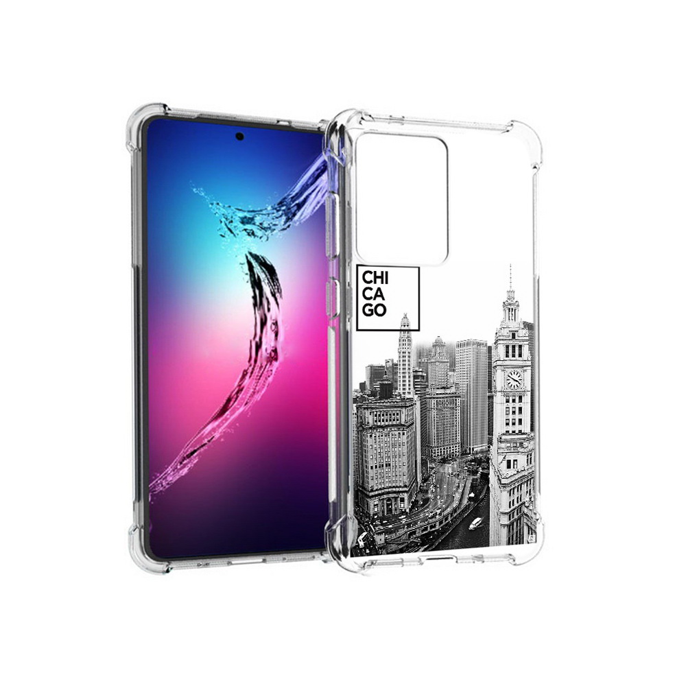 

Чехол MyPads Tocco для Samsung Galaxy S20+ черно белый чикаго (PT141343.495.689), Прозрачный, Tocco