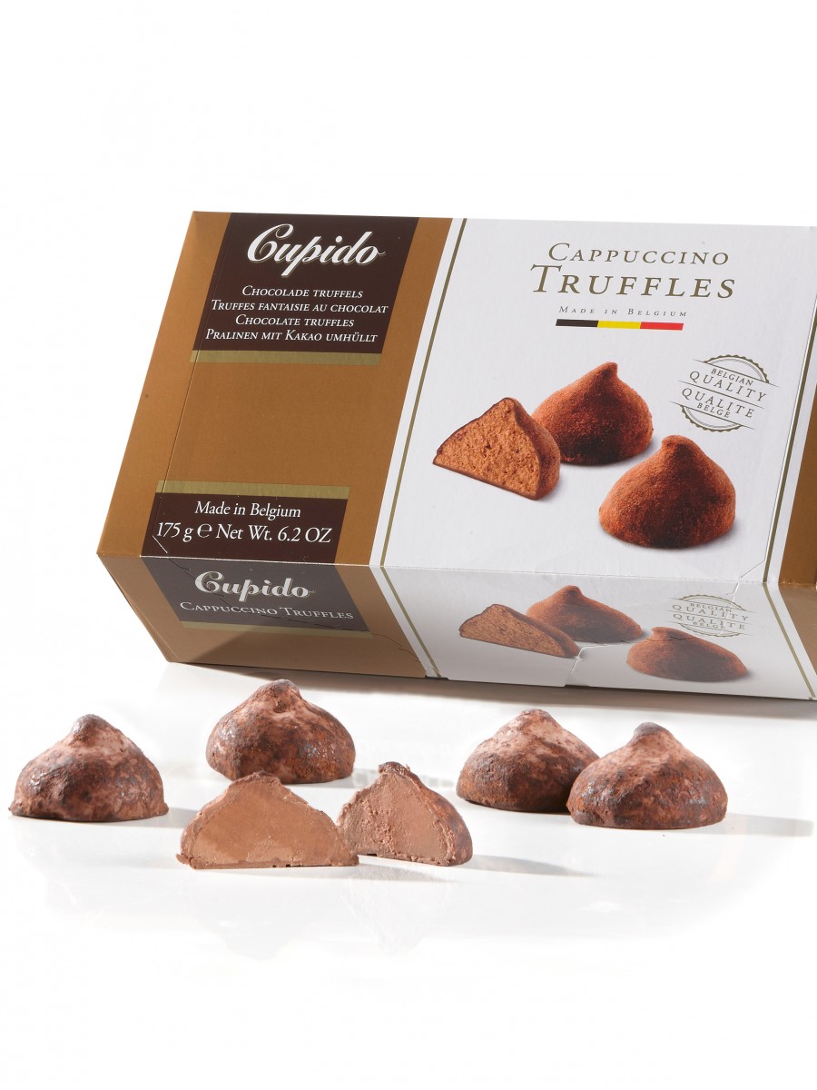 

Конфеты шоколадные Cupido Cappuccino Truffles трюфель с капучино 175 г