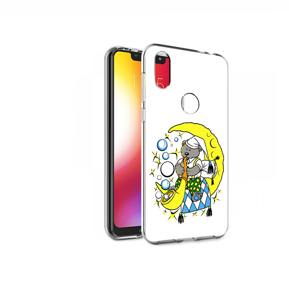 

Чехол MyPads Tocco для Motorola One Сырная луна (PT126881.369.167), Прозрачный, Tocco