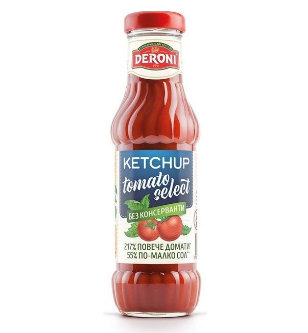 

Кетчуп Deroni Tomato Select 345 г