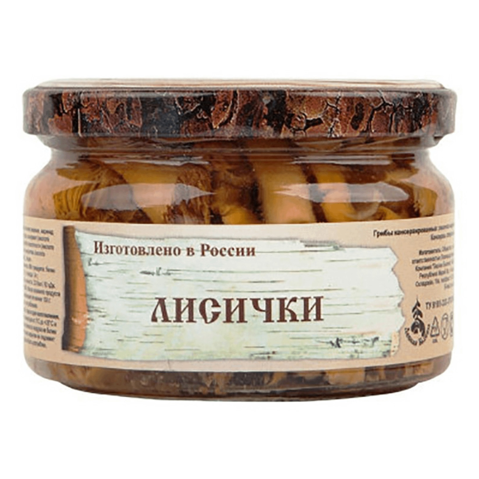 

Грибы Лесная былина лисички маринованные 250 г