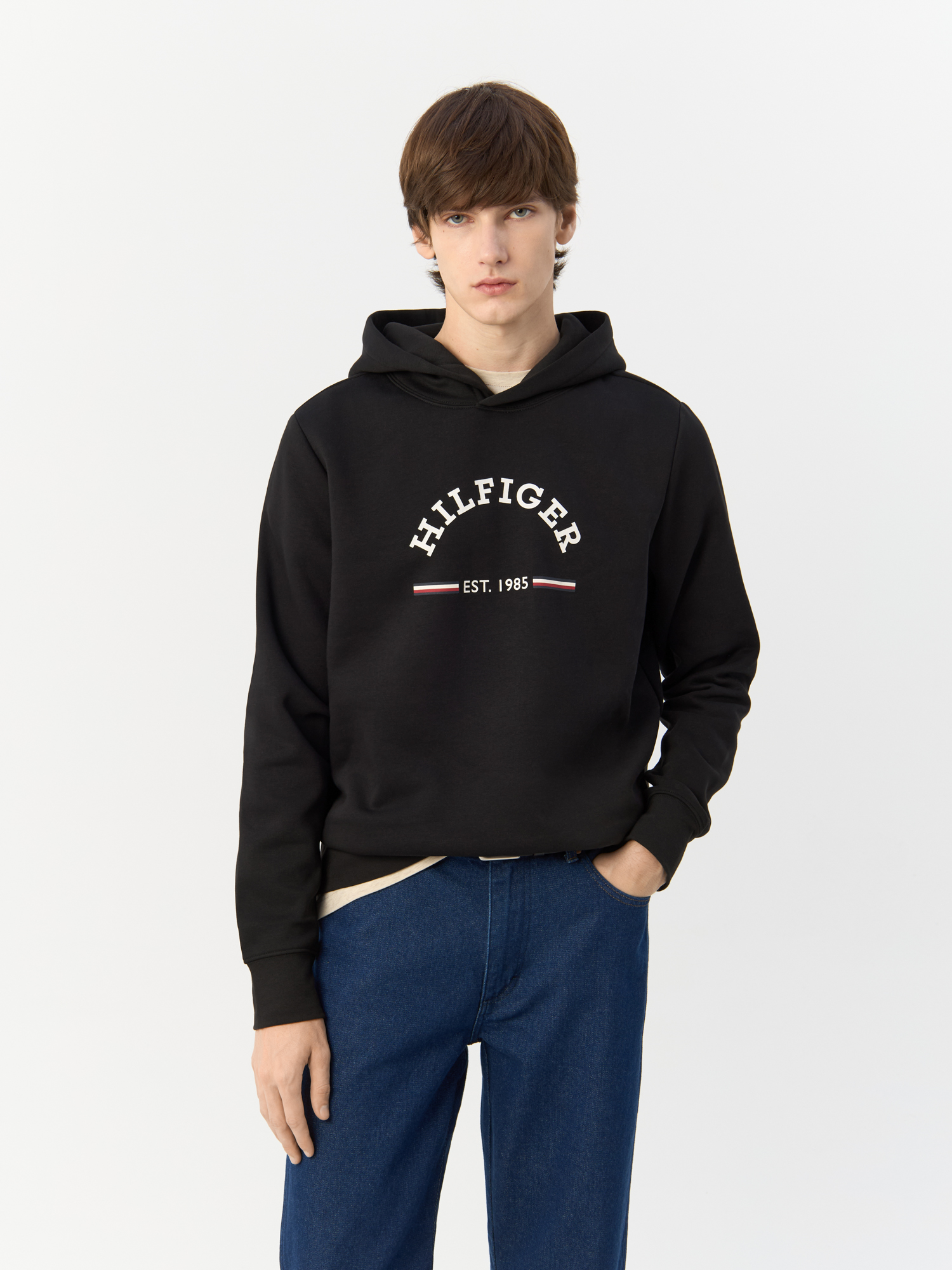 Худи мужское Tommy Hilfiger MW0MW35568 черное XL TOMMY HILFIGER черный