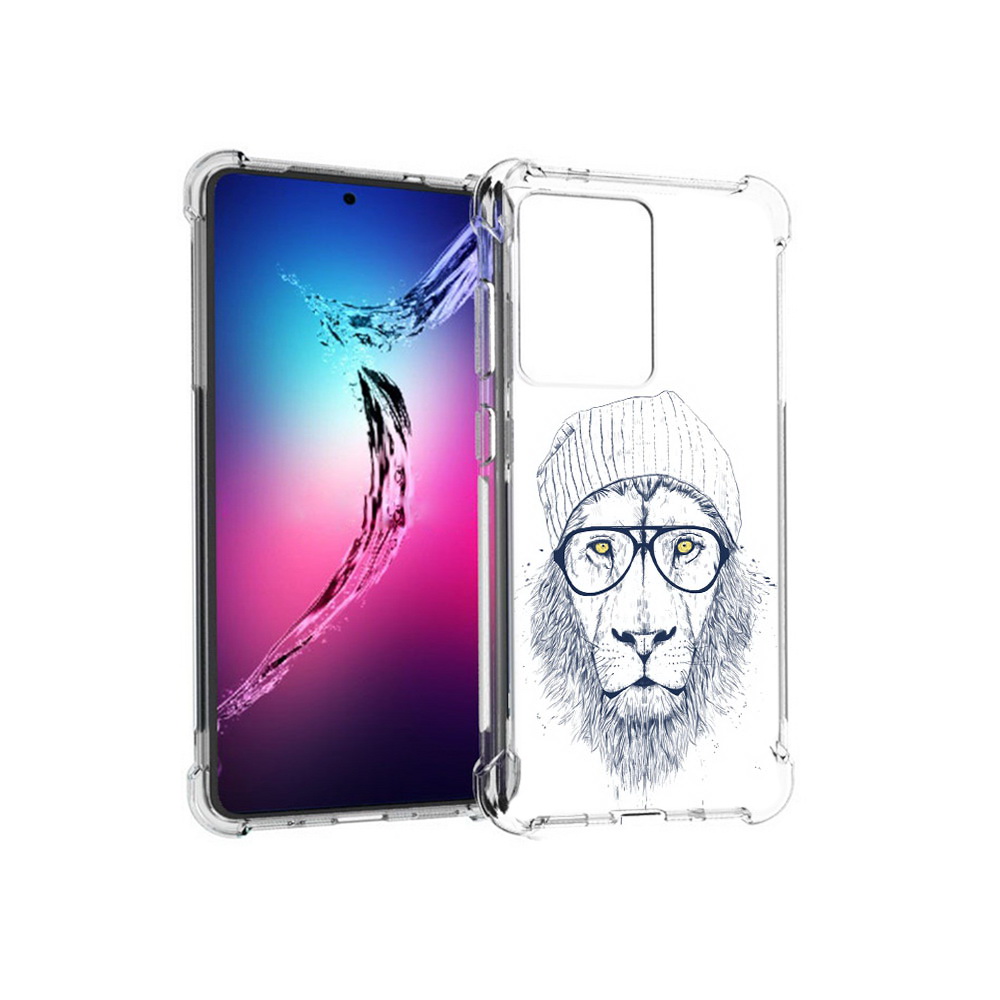 

Чехол MyPads Tocco для Samsung Galaxy S20+ хиппи лев (PT141343.495.663), Прозрачный, Tocco
