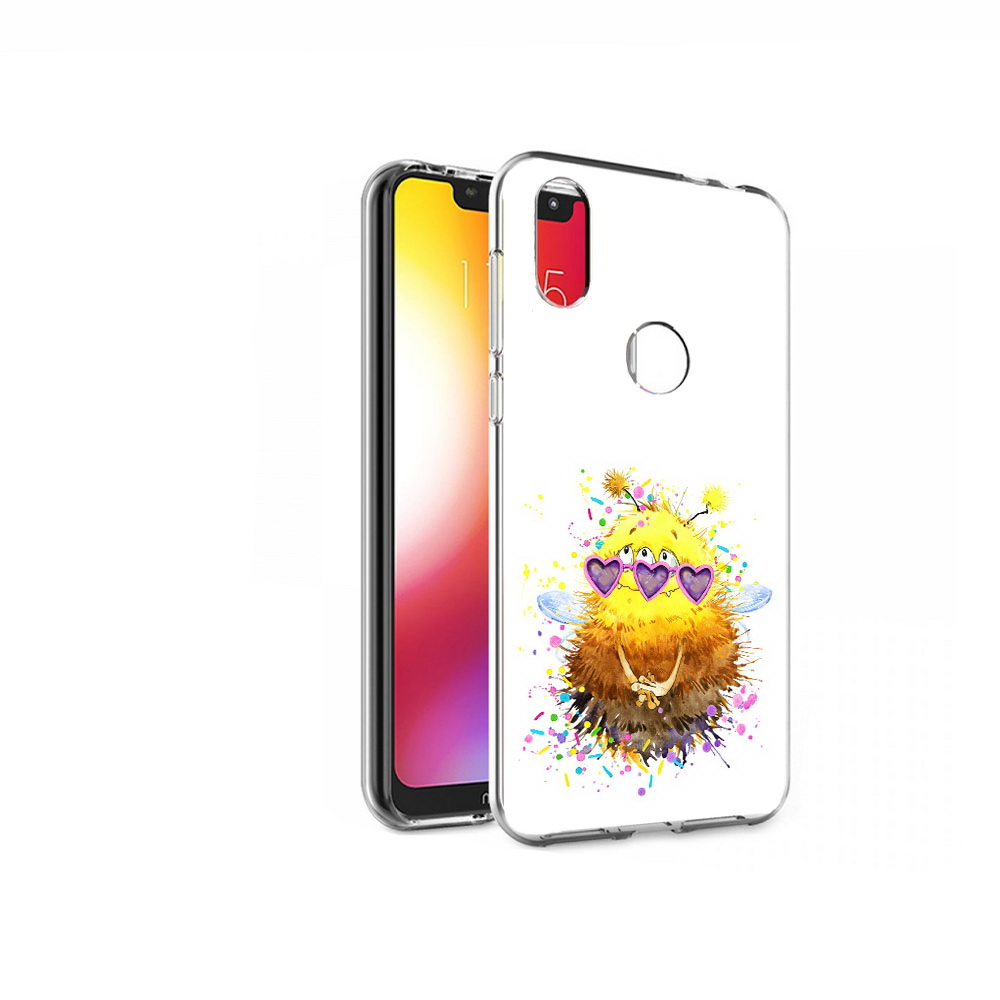 

Чехол MyPads Tocco для Motorola One Пушитый шмель (PT126881.369.143), Прозрачный, Tocco