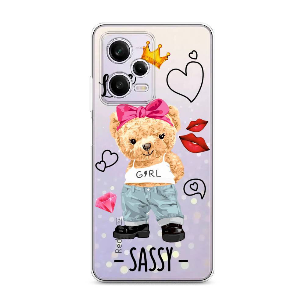 

Чехол на Xiaomi Redmi Note 12 Pro "Sugar Mommy", Голубой;белый;розовый, 317050-6