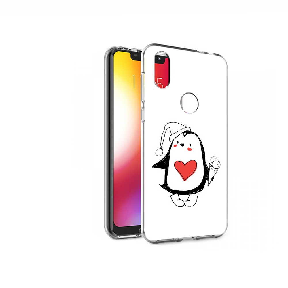 

Чехол MyPads Tocco для Motorola One Пингвин с мороженым (PT126881.369.135), Прозрачный, Tocco