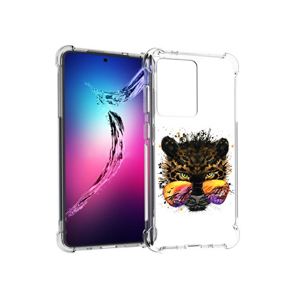 

Чехол MyPads Tocco для Samsung Galaxy S20+ тропический леопард (PT141343.495.649), Прозрачный, Tocco