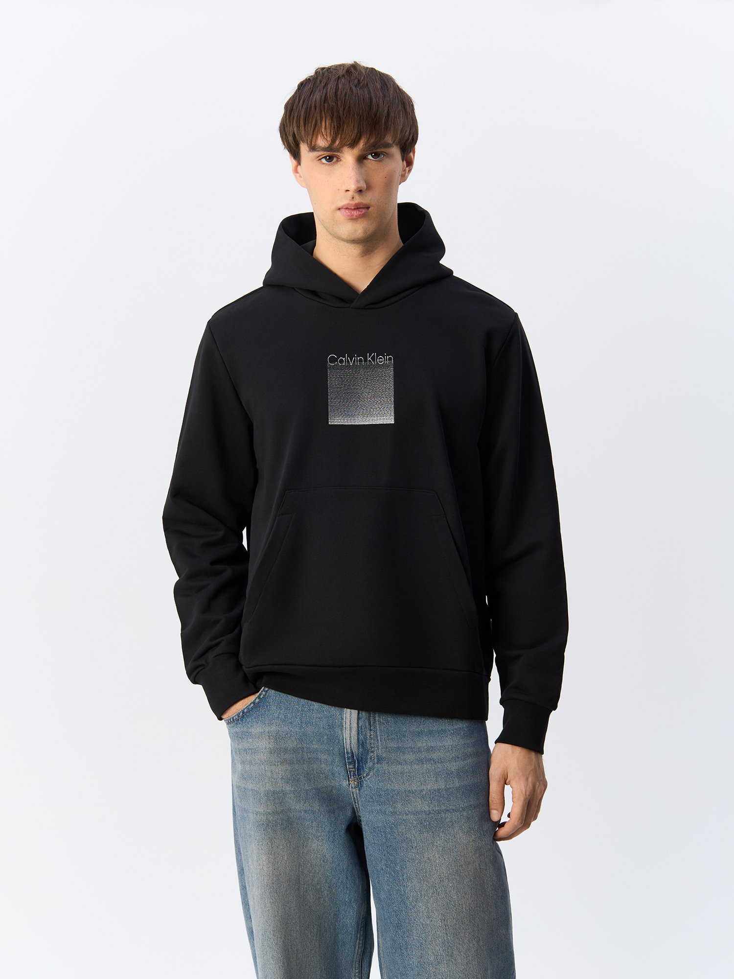 

Худи мужское Calvin Klein K10K113087 черное S, Черный, K10K113087