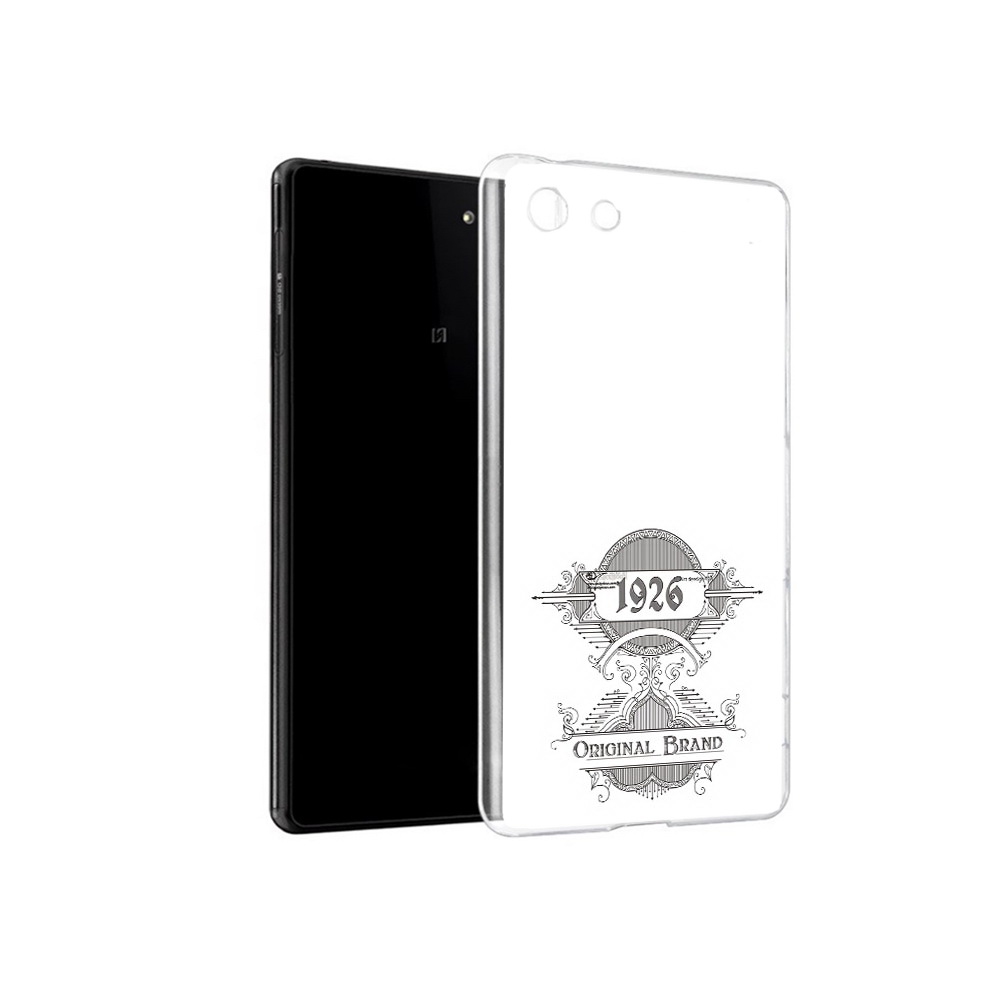 

Чехол MyPads Tocco для Sony Xperia M5 логотип черно белый (PT16167.241.446), Прозрачный, Tocco