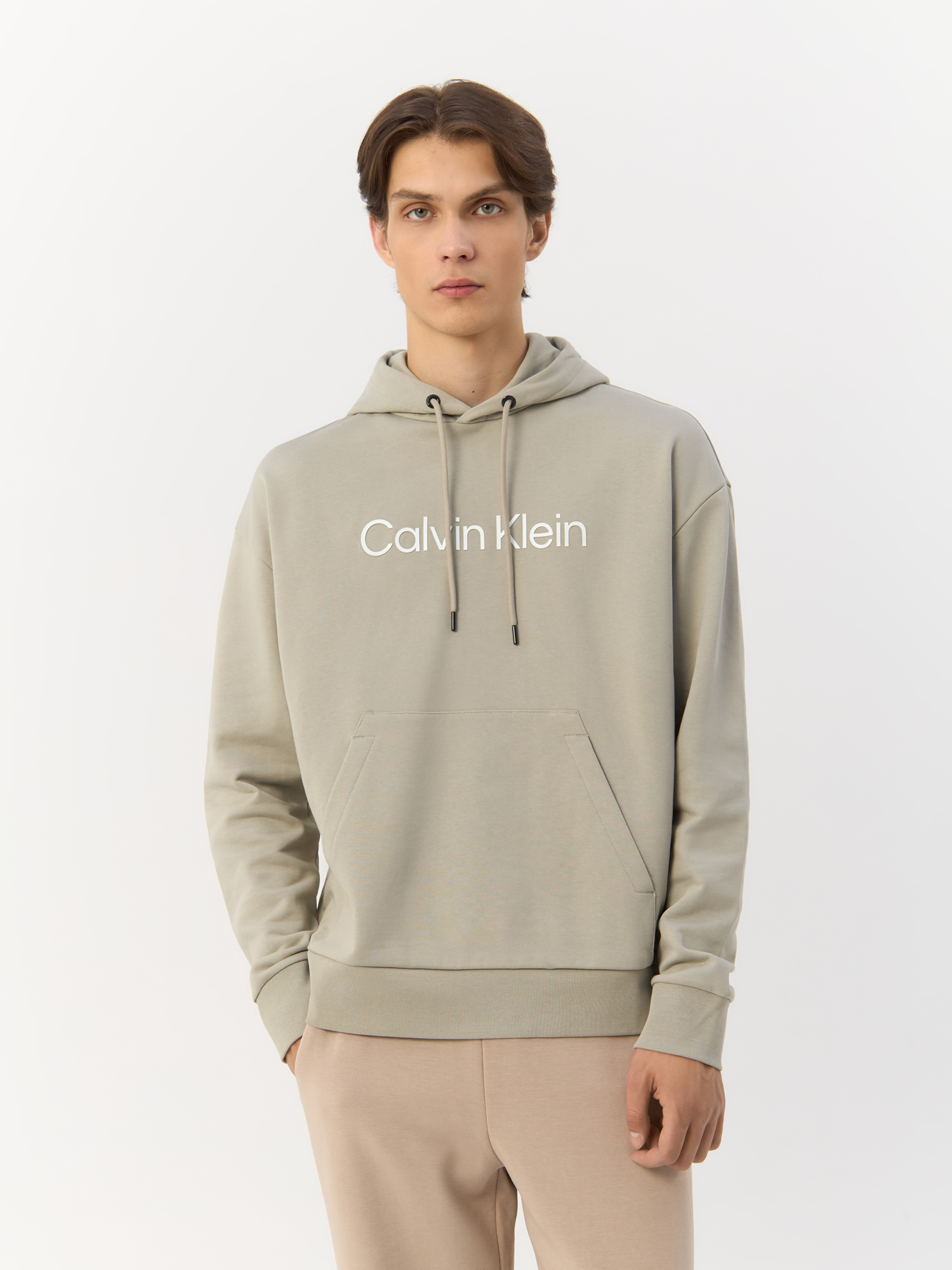 Худи мужское Calvin Klein K10K111345 серое L