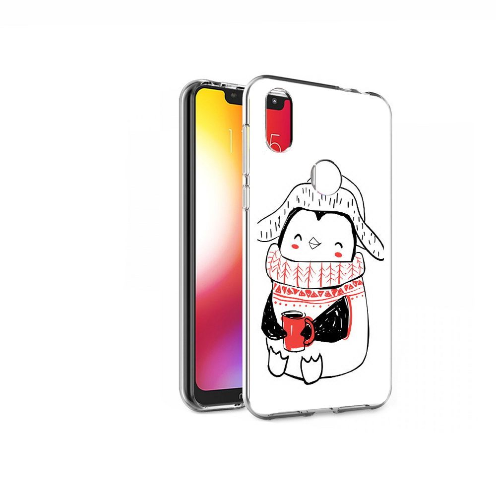 

Чехол MyPads Tocco для Motorola One Милый пингвин (PT126881.369.115), Прозрачный, Tocco