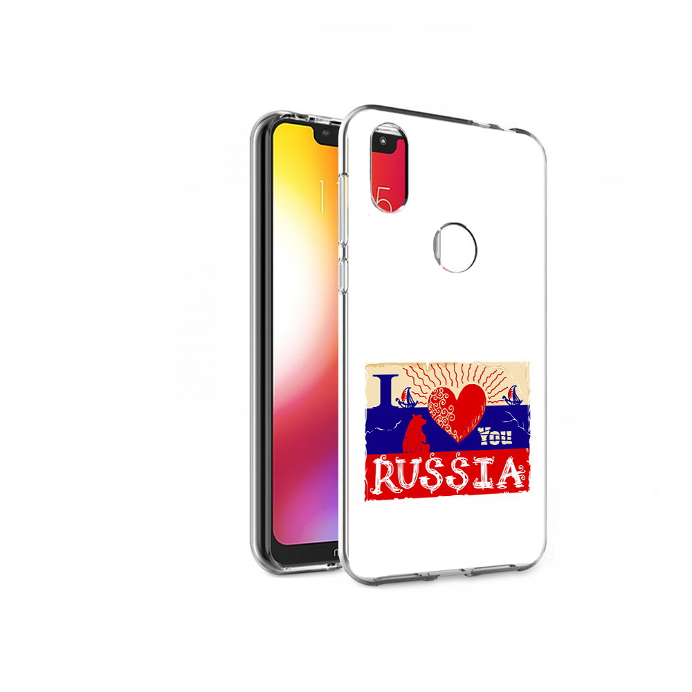 

Чехол MyPads Tocco для Motorola One Люблю Россию (PT126881.369.112), Прозрачный, Tocco