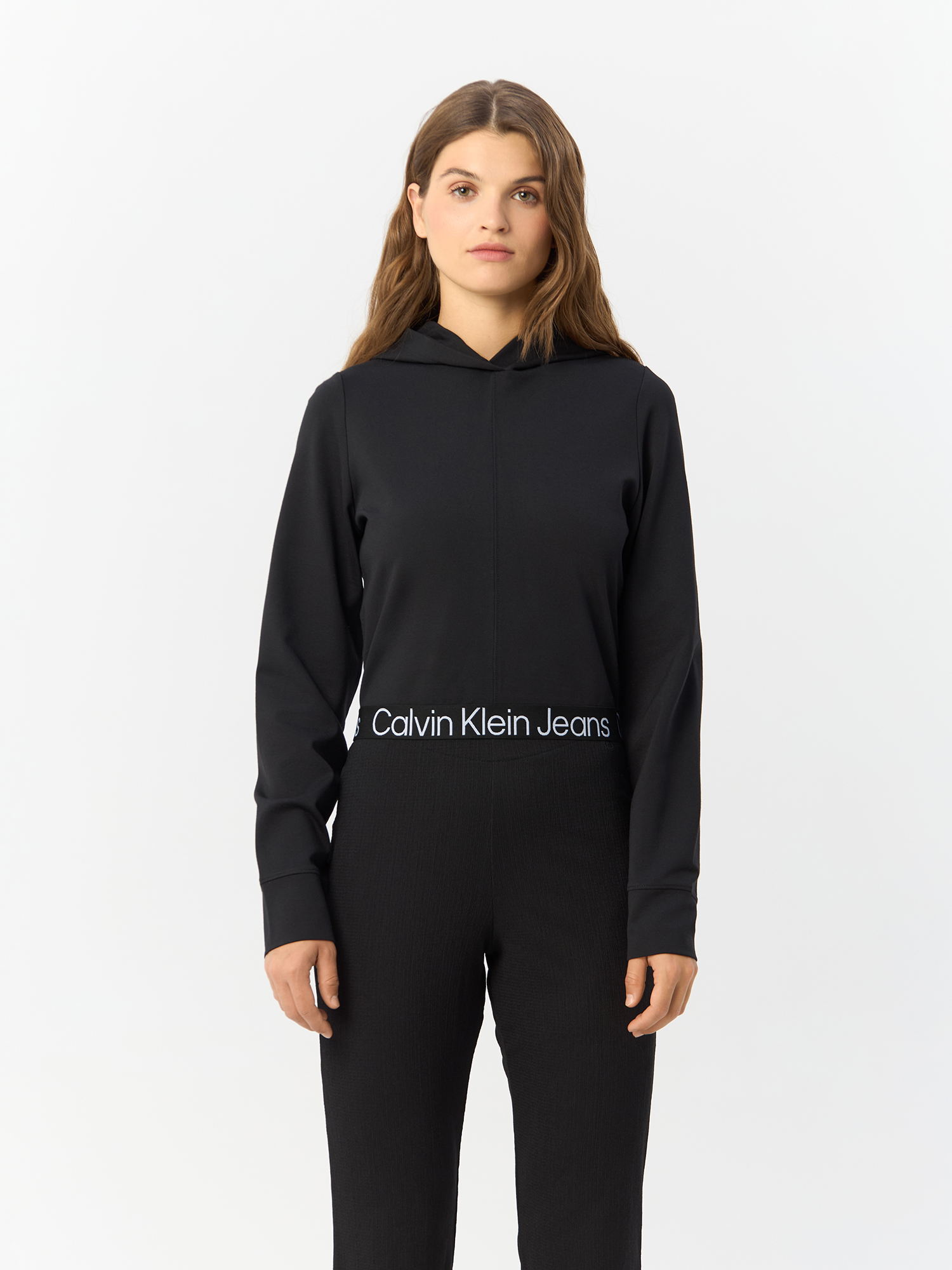 

Худи женское Calvin Klein Jeans J20J221413 черное XL, Черный, J20J221413