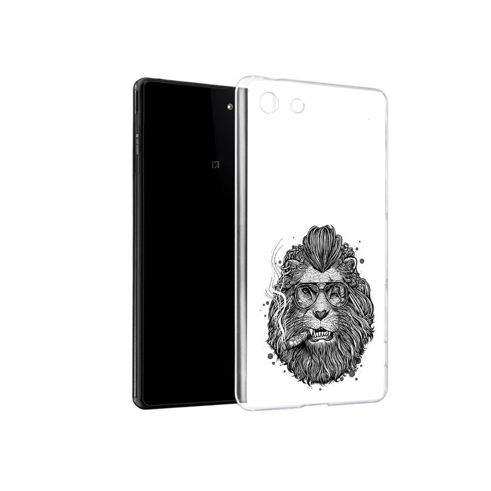 

Чехол MyPads Tocco для Sony Xperia M5 курящий лев (PT16167.241.432), Прозрачный, Tocco
