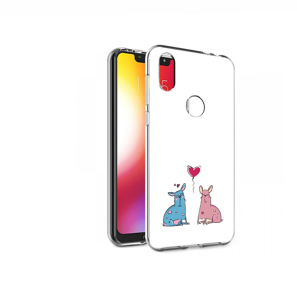 

Чехол MyPads Tocco для Motorola One Лама любовь (PT126881.369.102), Прозрачный, Tocco