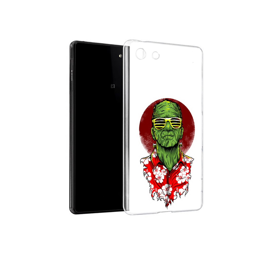 Чехол MyPads Tocco для Sony Xperia M5 крутой зеленый мужчина в очках (PT16167.241.424)
