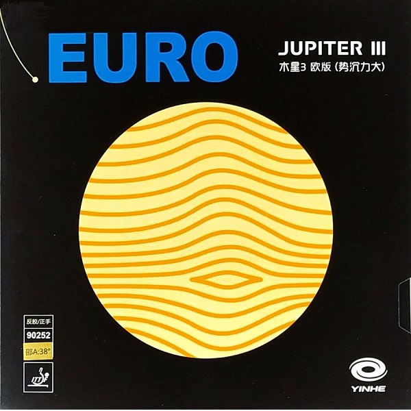 

Накладка для настольного тенниса Yinhe Jupiter III (3) Euro BH 37 90252-37, Black, Max, Черный, Jupiter III (3) Euro BH 37