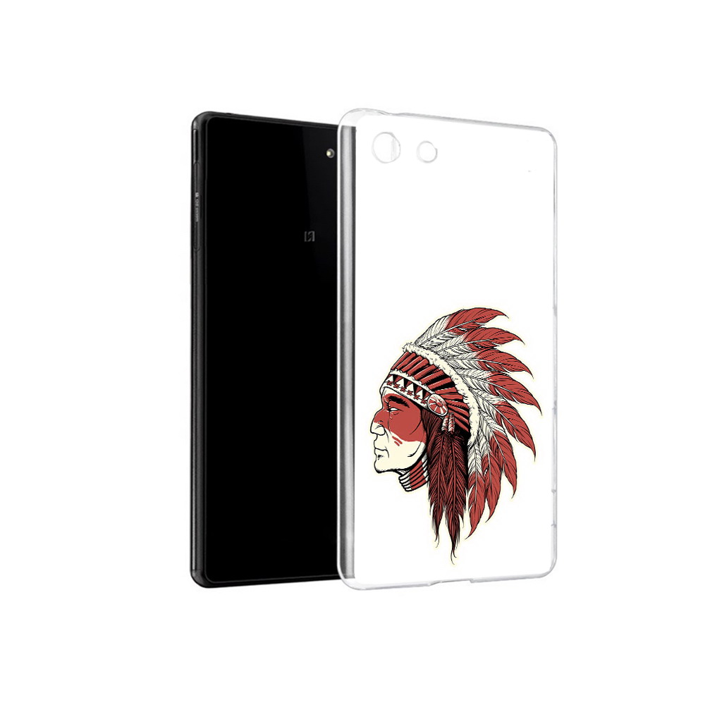 

Чехол MyPads Tocco для Sony Xperia M5 красный индеец (PT16167.241.411), Прозрачный, Tocco