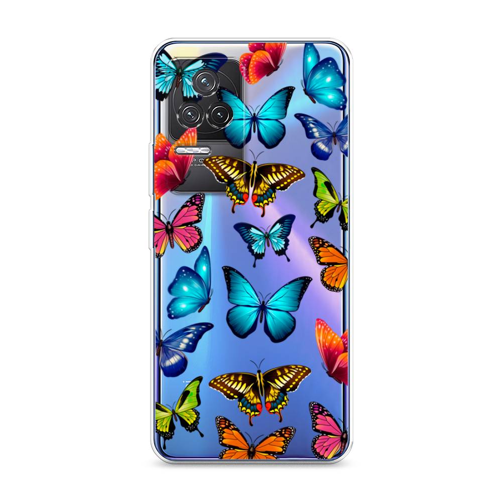 

Силиконовый чехол "Разные бабочки" на Xiaomi Redmi K50, Разные бабочки