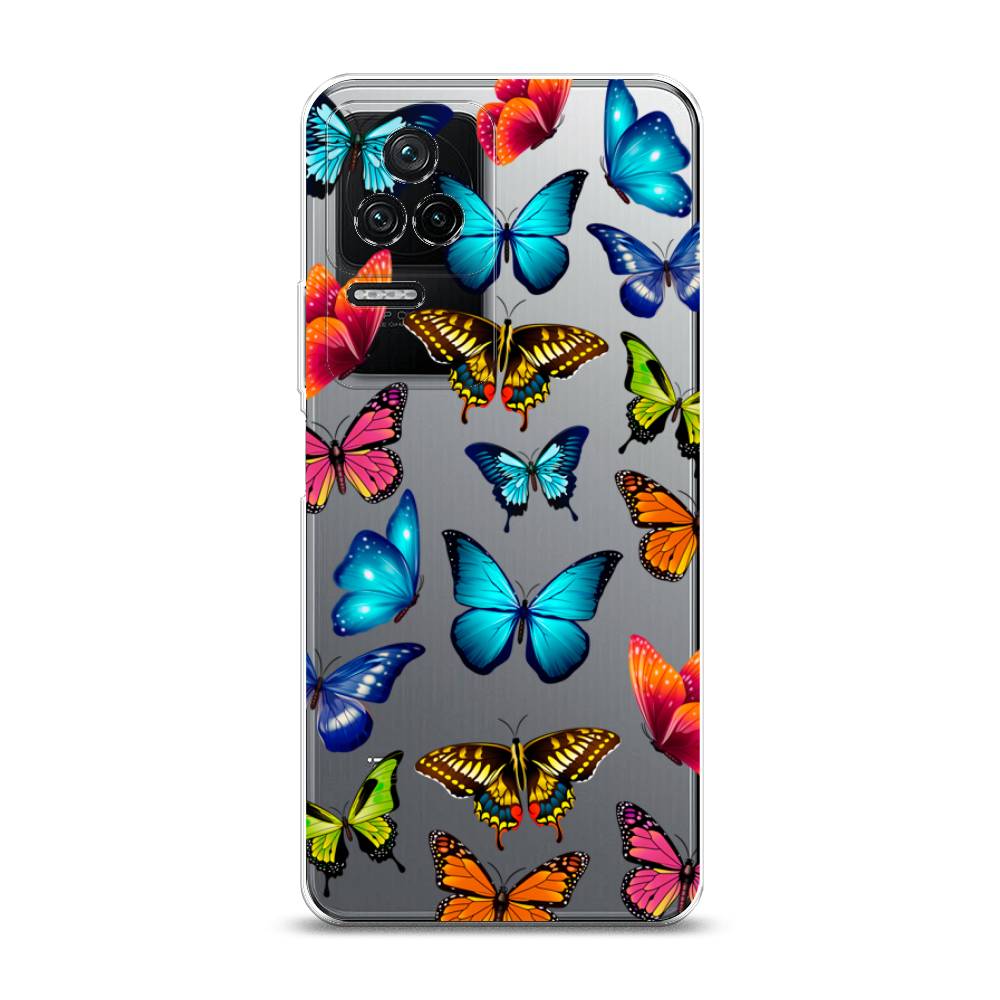 

Силиконовый чехол "Разные бабочки" на Xiaomi Redmi K40S, Разные бабочки