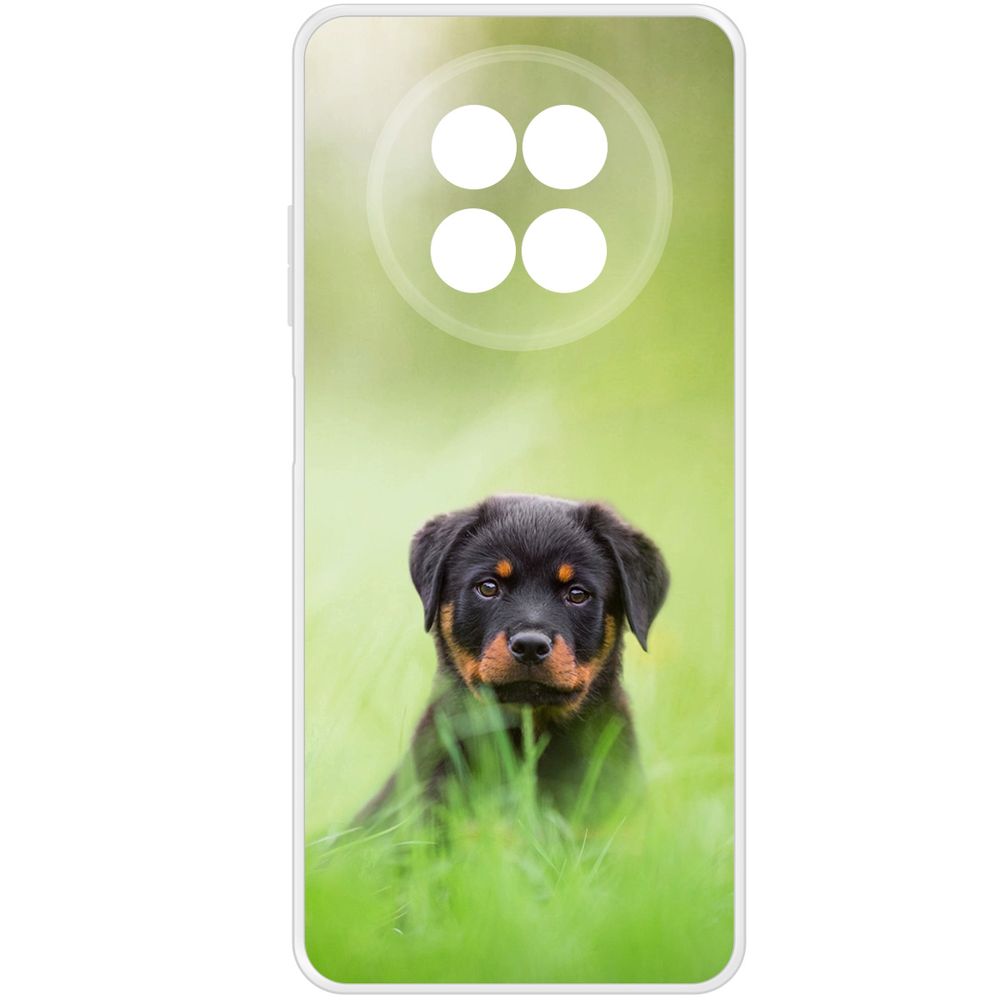 

Чехол-накладка Krutoff Clear Case Щенок ротвейлера для Realme 12 5G, Прозрачный