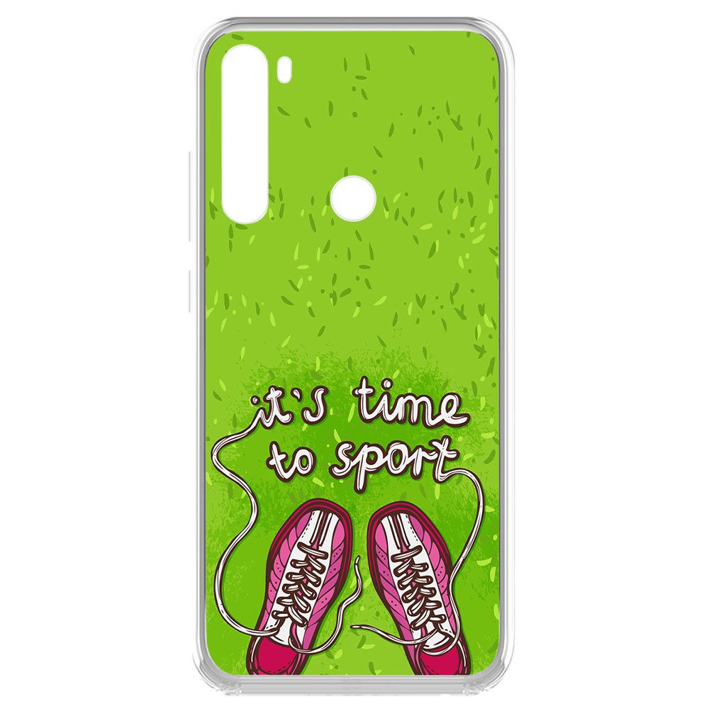 

Чехол-накладка Krutoff Clear Case Кроссовки женские Время спорта для Xiaomi Redmi Note 8