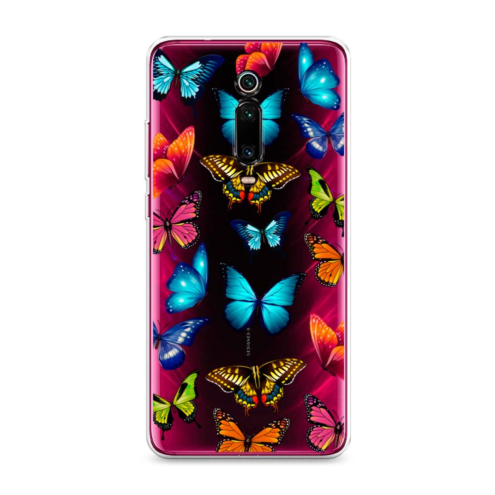 фото Силиконовый чехол "разные бабочки" на xiaomi redmi k20 pro awog