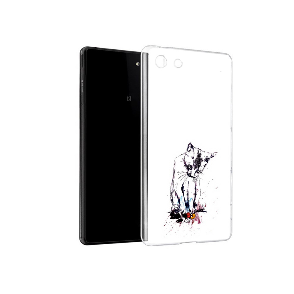 

Чехол MyPads Tocco для Sony Xperia M5 кот и микки (PT16167.241.399), Прозрачный, Tocco