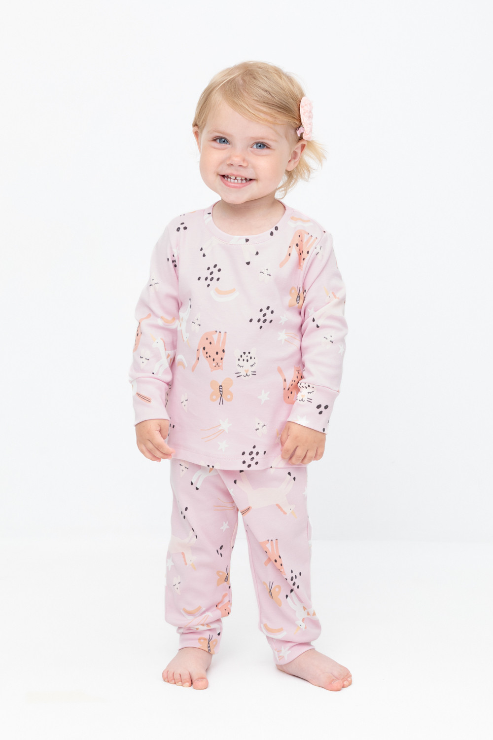 

Пижама детская CROCKID К 1044, розовый, 98, 1 шт, К 1044