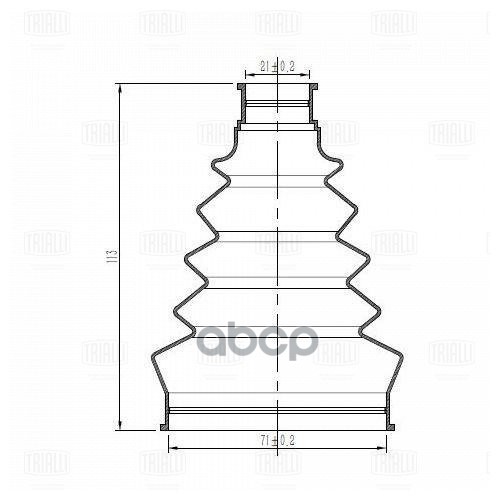 фото Пыльник шруса для а/м opel corsa d (06-) 1.2i (наруж.компл: хомуты/смазка/крепеж) (cr) (fg trialli