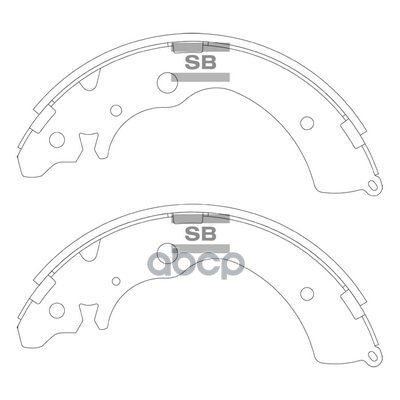 

Тормозные колодки Sangsin brake барабанные SA240