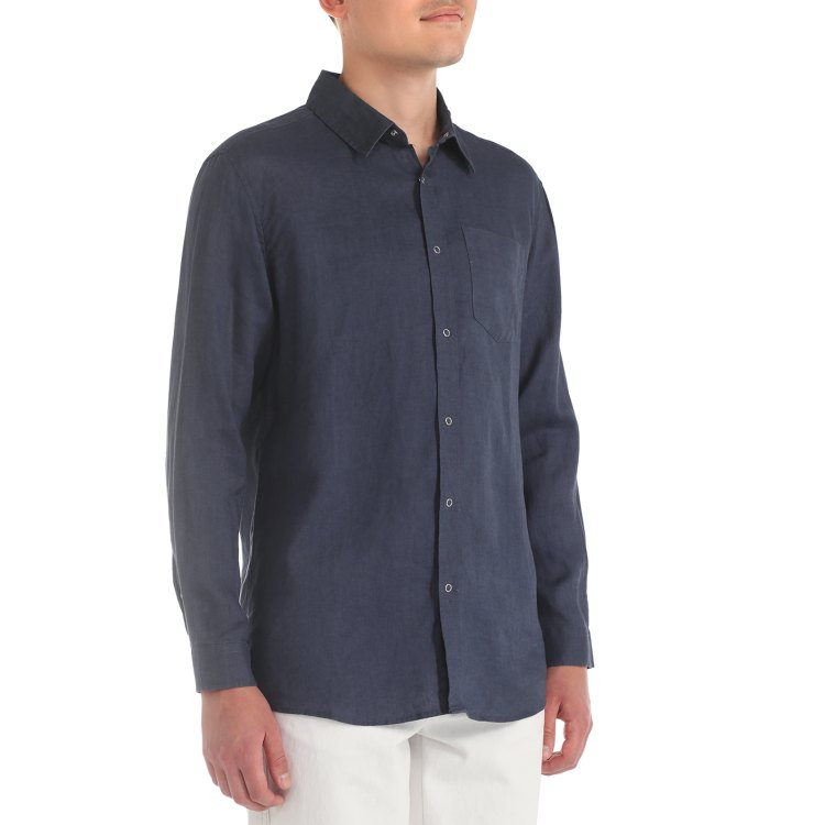 

Рубашка мужская Maison David SHIRT синяя XL, Синий, SHIRT