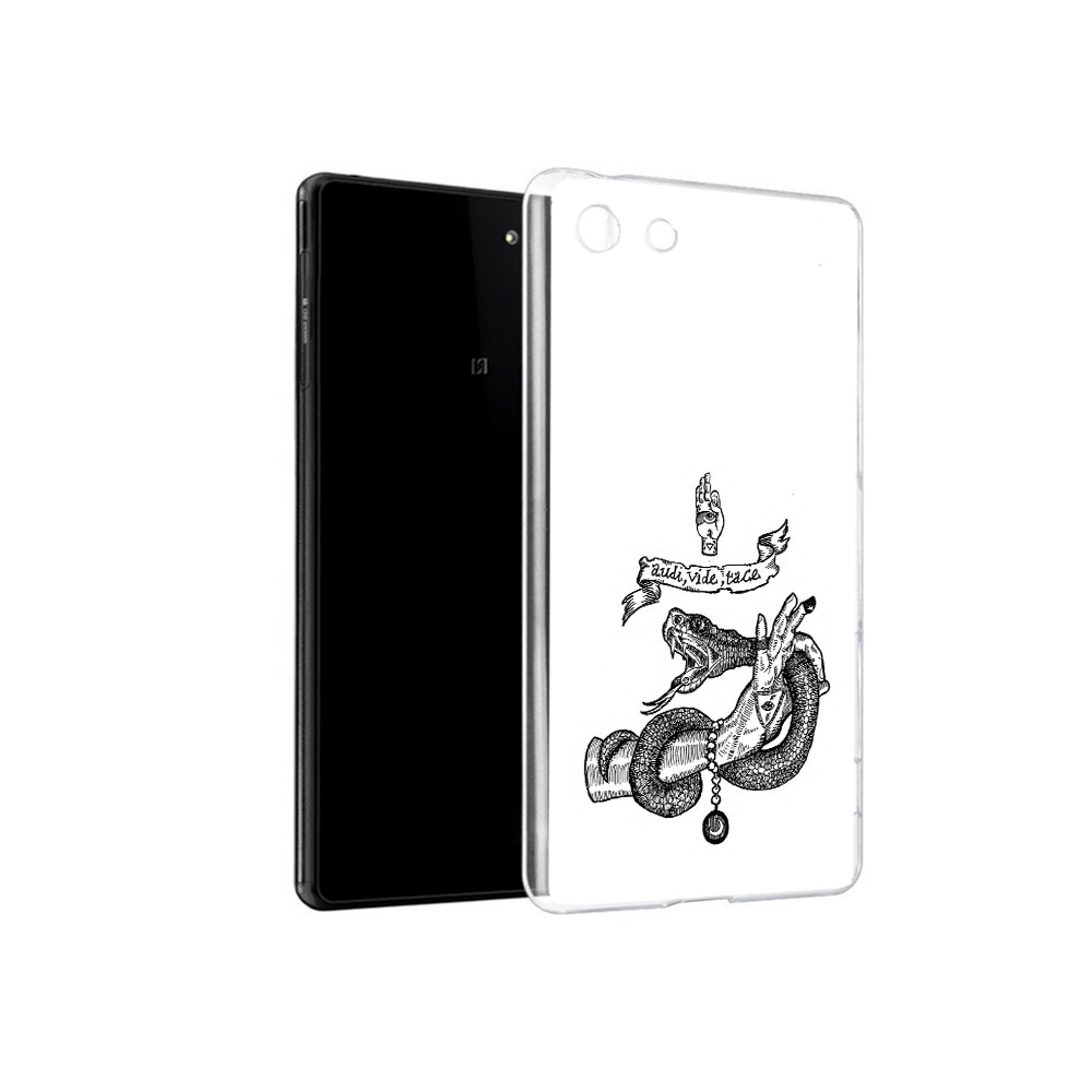 

Чехол MyPads Tocco для Sony Xperia M5 змея на руке рисунок (PT16167.241.366), Прозрачный, Tocco