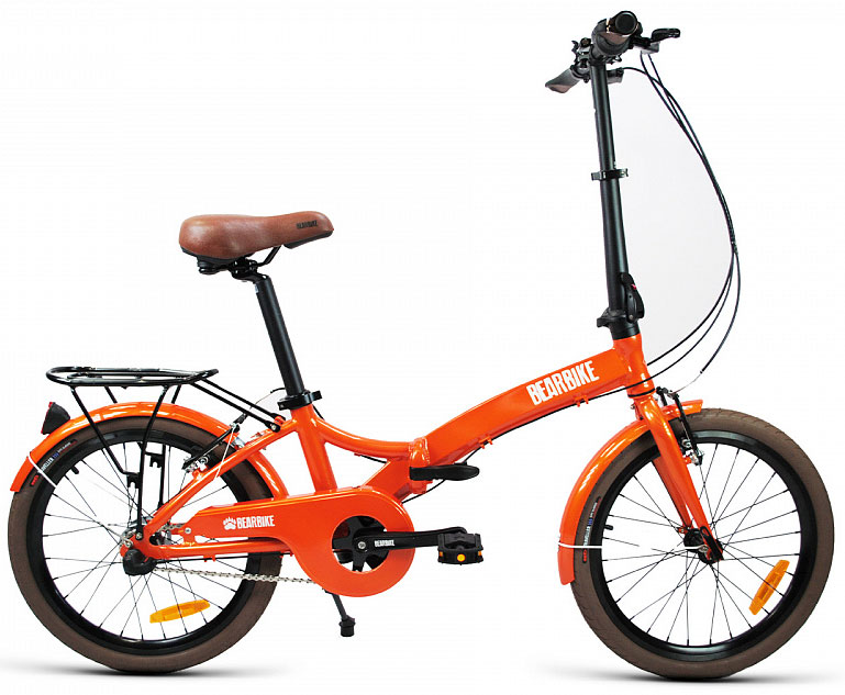 Велосипед складной BEAR BIKE Brugge 20 2021 оранжевый