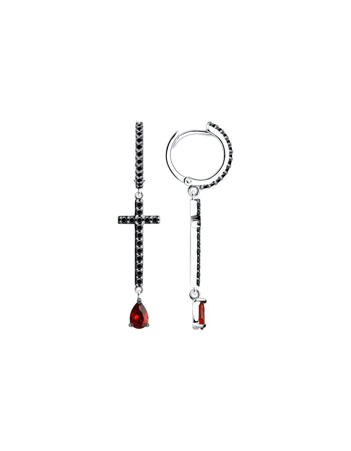 

Серьги подвески из серебра TEO MAORI 894026720, фианит, 894026720
