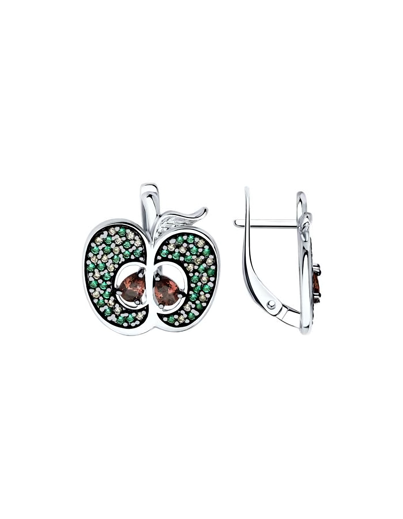 

Серьги из серебра TEO MAORI 894026715, фианит, 894026715