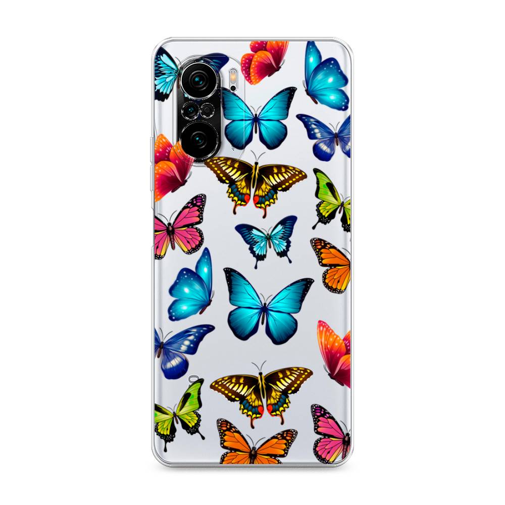 

Силиконовый чехол "Разные бабочки" на Xiaomi Poco F3, Разные бабочки