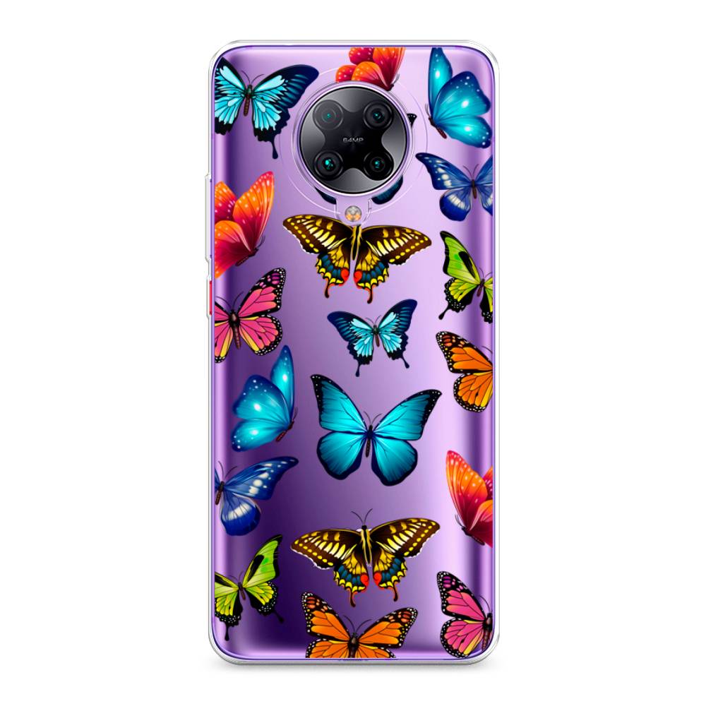 

Силиконовый чехол "Разные бабочки" на Xiaomi Poco F2 Pro, Разные бабочки