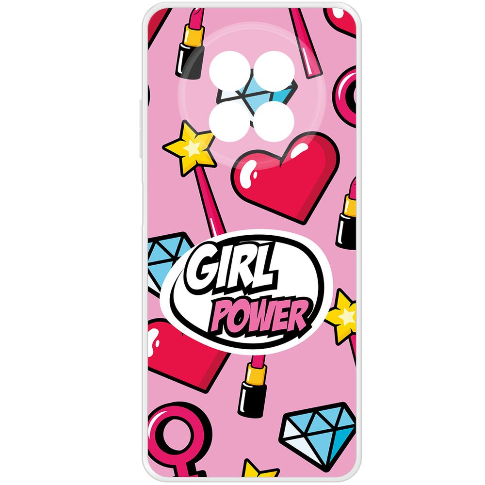 

Чехол-накладка Krutoff Clear Case Girl Power для Realme 12 5G, Прозрачный