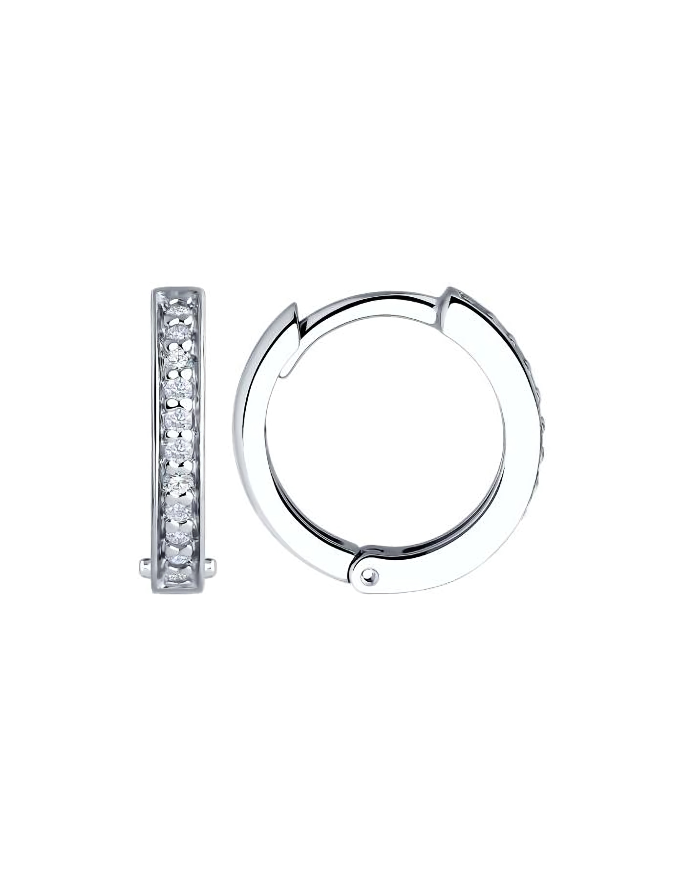 

Серьги конго из серебра TEO MAORI 894026678, фианит, 894026678